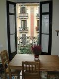 dining table and balcony